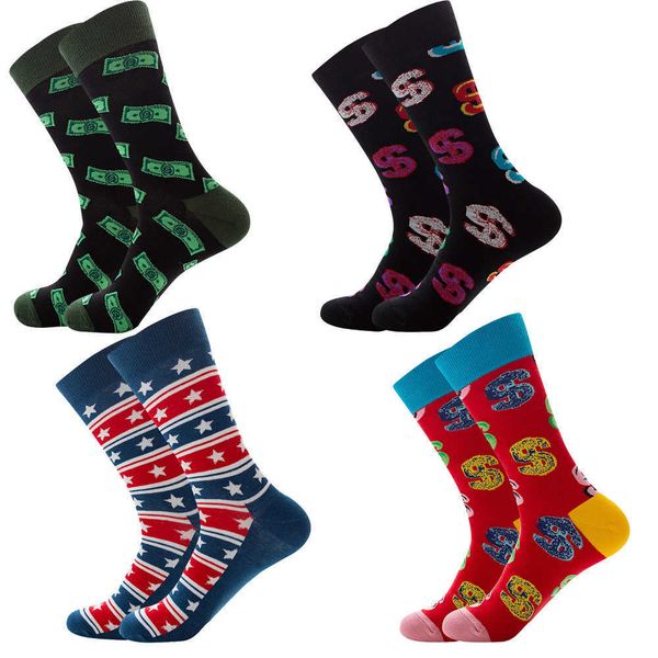men's socks men socks combed cotton pattern star stripes geometric novelty funny socks t221011, Black
men's socks men socks combed cotton pattern star stripes geometric novelty funny socks t221011, Black