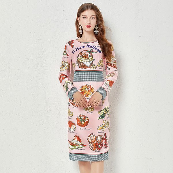 fashion printed midi dress spring autumn women o-neck long sleeve princess bottom vestidos party vacation dresses, Black;gray
fashion printed midi dress spring autumn women o-neck long sleeve princess bottom vestidos party vacation dresses, Black;gray