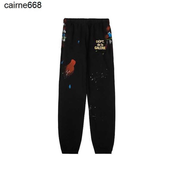 men's pants trendy galery dept speckled paint designer printed pants men's women's sportswear leggings, Black
men's pants trendy galery dept speckled paint designer printed pants men's women's sportswear leggings, Black