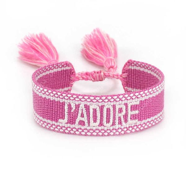 1.8cm width friendship bracelets couple jewelry colorful creative jadore letter embroidery woven tassel bracelet bangles, Golden;silver
1.8cm width friendship bracelets couple jewelry colorful creative jadore letter embroidery woven tassel bracelet bangles, Golden;silver