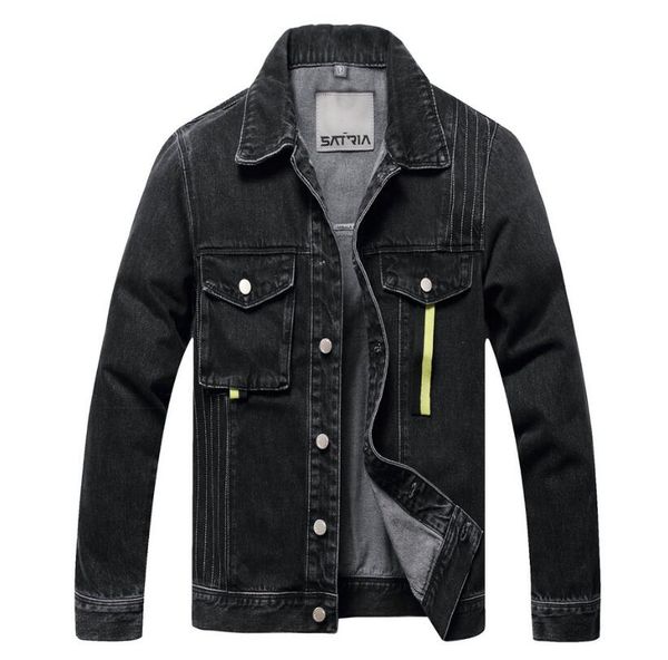 spring autumn men denim jackets casual solid color lapel single breasted jeans jacket men slim fit cotton outwear coat mm77rr09, Black;brown
spring autumn men denim jackets casual solid color lapel single breasted jeans jacket men slim fit cotton outwear coat mm77rr09, Black;brown
