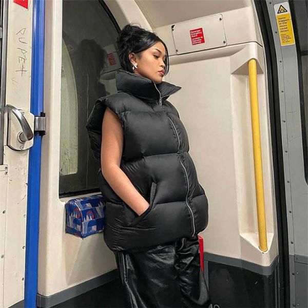 women's down parkas jocoo jolee autumn winter black sleeveless women padded coats fashion warm zipper jacket overcoat female casual 202
women's down parkas jocoo jolee autumn winter black sleeveless women padded coats fashion warm zipper jacket overcoat female casual 202