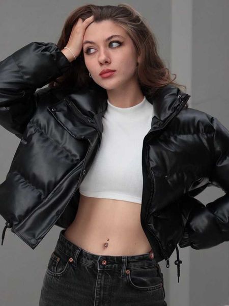 women's down parkas winter fashion stand collar black pu leather jacket women 2022 casual long sleeve zipper thick warm parka padded co
women's down parkas winter fashion stand collar black pu leather jacket women 2022 casual long sleeve zipper thick warm parka padded co