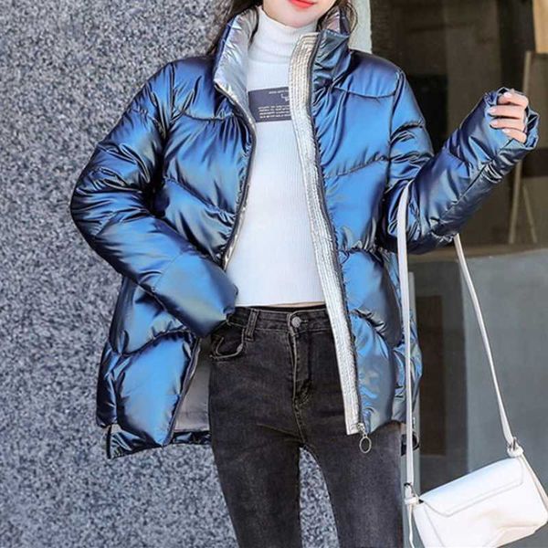 women's down parkas ayunsue new women's winter jacket glossy parka stand callor down cotton jacket warm casual cotton padded parka, Black
women's down parkas ayunsue new women's winter jacket glossy parka stand callor down cotton jacket warm casual cotton padded parka, Black