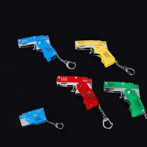 key rings 1pc zinc alloy colorful metal mini can be folded as a key ring rubber band gun kids gift toy six bursts of rubber toy gun l221010, Slivery;golden
key rings 1pc zinc alloy colorful metal mini can be folded as a key ring rubber band gun kids gift toy six bursts of rubber toy gun l221010, Slivery;golden