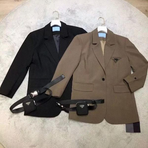 designer womens suit coat jackets prad fashion matching triangle hundred letter pradas medium long suits nylon pra jacket female size s-l, White;black
designer womens suit coat jackets prad fashion matching triangle hundred letter pradas medium long suits nylon pra jacket female size s-l, White;black