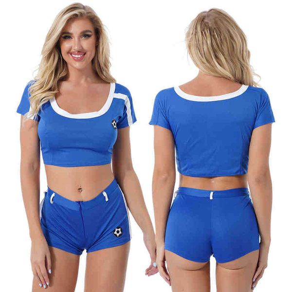 women's tracksuits womens cheerleading uniform role play cheerleader dance outfit round neck short sleeve cropped t-shirt with booty sh, Gray
women's tracksuits womens cheerleading uniform role play cheerleader dance outfit round neck short sleeve cropped t-shirt with booty sh, Gray