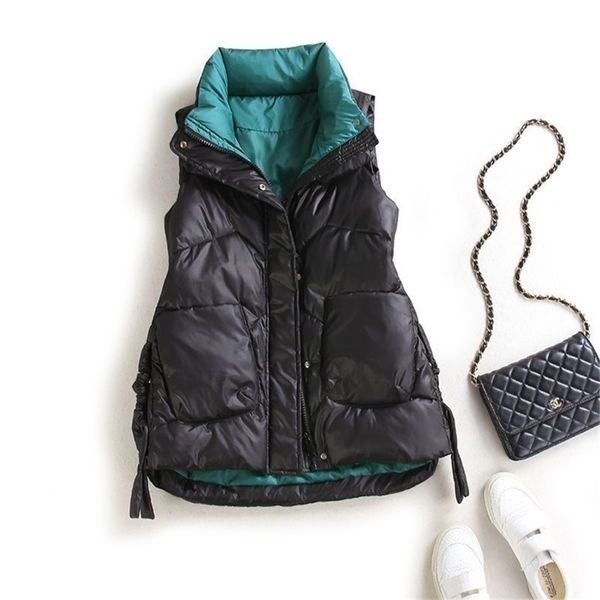 womens vests winter womens midlength down vest loose and warm stand collar womens vests white duck down sleeveless jackets 221010, Black;white
womens vests winter womens midlength down vest loose and warm stand collar womens vests white duck down sleeveless jackets 221010, Black;white
