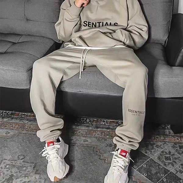 hip hop essentials designer pants fear double track reflective drawstric feet men women, Black
hip hop essentials designer pants fear double track reflective drawstric feet men women, Black