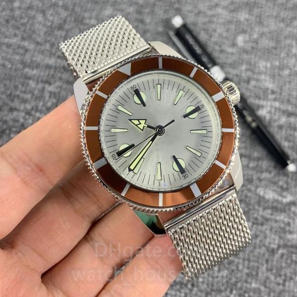 men's watches 46mm multi-function mechanical scanning stainless steel sapphire glass luminous fashion men's watch, Slivery;brown
men's watches 46mm multi-function mechanical scanning stainless steel sapphire glass luminous fashion men's watch, Slivery;brown