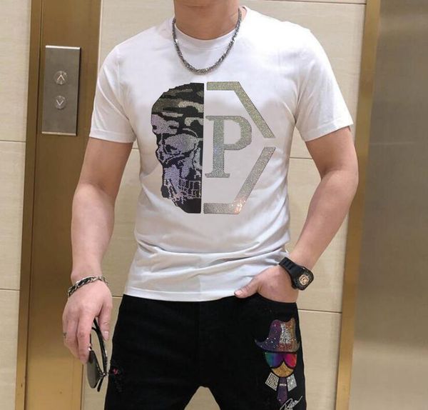 heavy industry new arrived designer rhinestone brand short sleeve men t-shirt men loose casual summer t shirt clothing, White;black
heavy industry new arrived designer rhinestone brand short sleeve men t-shirt men loose casual summer t shirt clothing, White;black