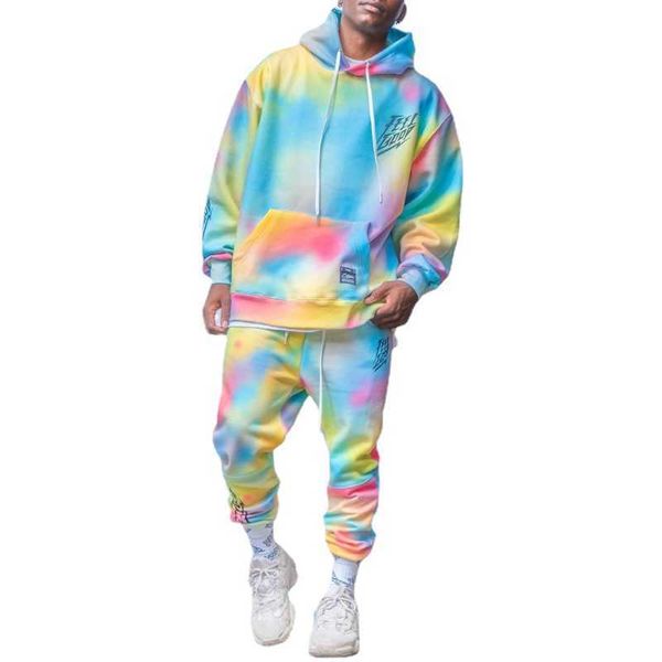 men's tracksuits sports sets autumn winter new tiedye hit color printing loose hooded sweatshirt trousers fashion casual twopiece set g, Gray
men's tracksuits sports sets autumn winter new tiedye hit color printing loose hooded sweatshirt trousers fashion casual twopiece set g, Gray