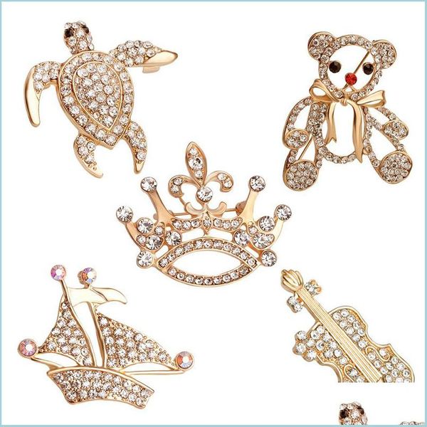 pins brooches fashion bling crystal brooches crown violin bear cub sailboat turtle animal lapel pins badge backpack shirt collar la dhigl, Gray
pins brooches fashion bling crystal brooches crown violin bear cub sailboat turtle animal lapel pins badge backpack shirt collar la dhigl, Gray