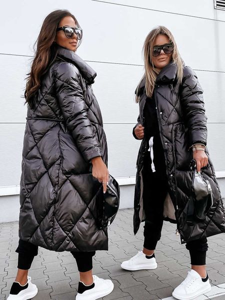 women's down parkas oversized quilted coats women casual loose long sleeve outerwear zip up jacket autumn winter streetwear warm cotton, Black
women's down parkas oversized quilted coats women casual loose long sleeve outerwear zip up jacket autumn winter streetwear warm cotton, Black