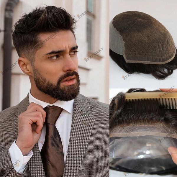 men's toupees hair replacement bleach knots natural hairline lace pu q6 base 100% human hair prosthesis system wholesale, Black
men's toupees hair replacement bleach knots natural hairline lace pu q6 base 100% human hair prosthesis system wholesale, Black