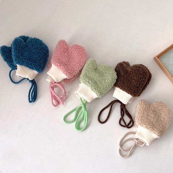 solid color kids mittens with rope winter warm plush thicken baby girl boy mittens lamb wool toddler children full finger gloves, White
solid color kids mittens with rope winter warm plush thicken baby girl boy mittens lamb wool toddler children full finger gloves, White