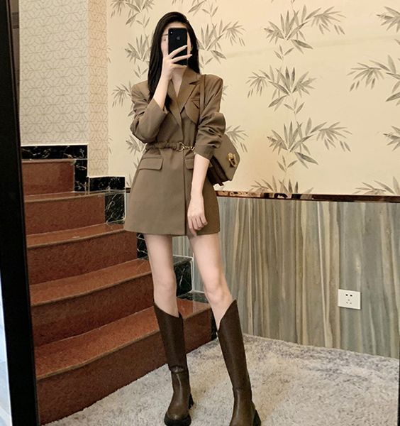 cool women's dress high cool temperament goddess style high sense suit dresser, Black;gray
cool women's dress high cool temperament goddess style high sense suit dresser, Black;gray