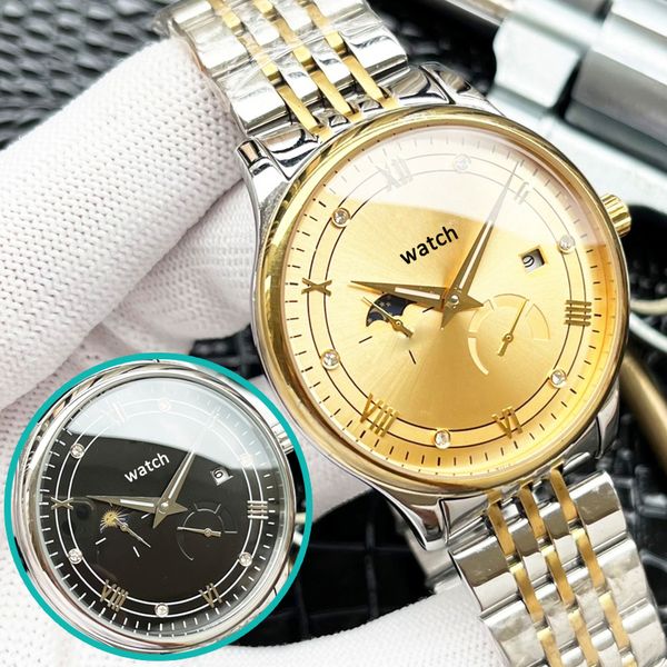 full-automatic mechanical movement lunar phase men's moon phase watch 41mm fulll stainless steel band sapphire glass relogio masculino, Slivery;brown
full-automatic mechanical movement lunar phase men's moon phase watch 41mm fulll stainless steel band sapphire glass relogio masculino, Slivery;brown