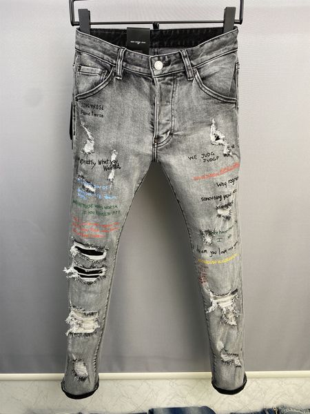 2022 new men jeans hole light blue dark gray italy brand man long pants trousers streetwear denim skinny slim straight biker jean for d2 28-
2022 new men jeans hole light blue dark gray italy brand man long pants trousers streetwear denim skinny slim straight biker jean for d2 28-