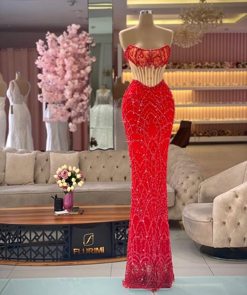 elegant red mermaid prom dresses beads strapless party dresses lace sleeveless custom made evening dress, Black;red
elegant red mermaid prom dresses beads strapless party dresses lace sleeveless custom made evening dress, Black;red