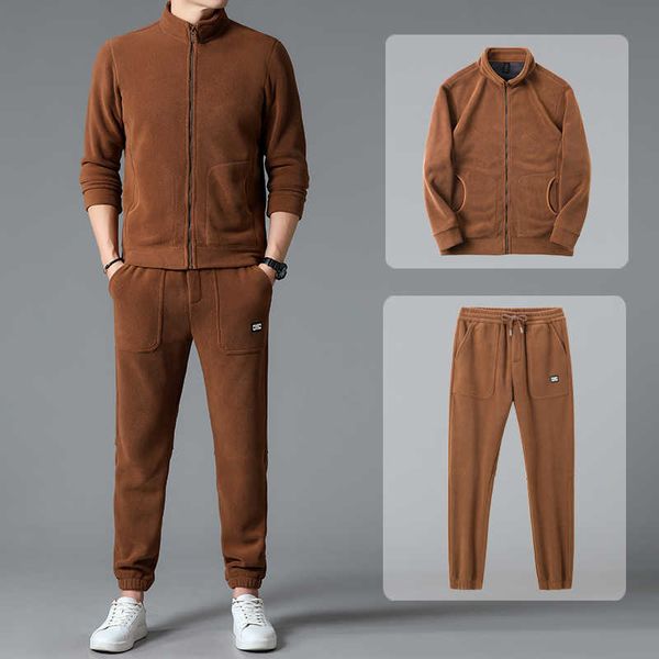 men's tracksuits minglu polar fleece sprot casual sets sweatshirtspants autumn winter zipper male hoodies elastic waist man pants xl g2, Gray
men's tracksuits minglu polar fleece sprot casual sets sweatshirtspants autumn winter zipper male hoodies elastic waist man pants xl g2, Gray