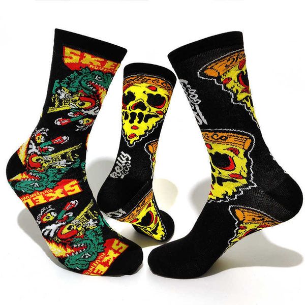 men's socks new personality cartoon men socks couple fire-breathing dragon charizard skull sand harajuku hip hop compression socks gift, Black
men's socks new personality cartoon men socks couple fire-breathing dragon charizard skull sand harajuku hip hop compression socks gift, Black