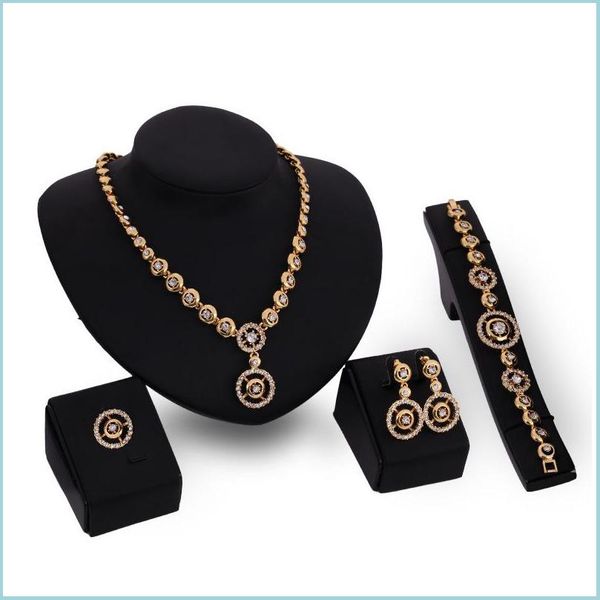 wedding jewelry sets ring necklace bracelet earrings jewelry set exquisite luxury rhinestone 18k gold plated circles wedding 4-piece dhug5, Slivery;golden
wedding jewelry sets ring necklace bracelet earrings jewelry set exquisite luxury rhinestone 18k gold plated circles wedding 4-piece dhug5, Slivery;golden