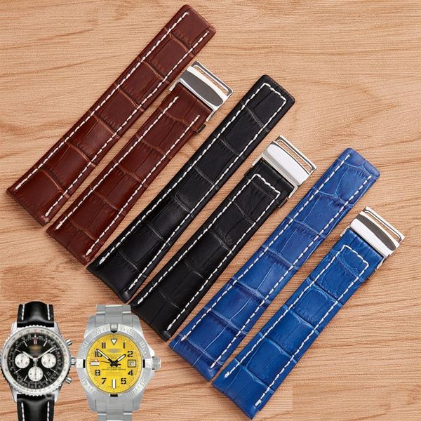 watch bands watchband 22mm 24mm black brown blue watch band crocodile lines genuine leather strap stainless steel folding buckle sui otl3q
watch bands watchband 22mm 24mm black brown blue watch band crocodile lines genuine leather strap stainless steel folding buckle sui otl3q