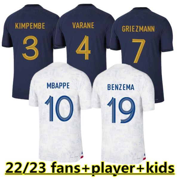 22 23 qatar world cup french soccer jersey 2023 benzema mbappe griezmann kante maillot de foot equipe maillots men football shirt, Black;yellow
22 23 qatar world cup french soccer jersey 2023 benzema mbappe griezmann kante maillot de foot equipe maillots men football shirt, Black;yellow