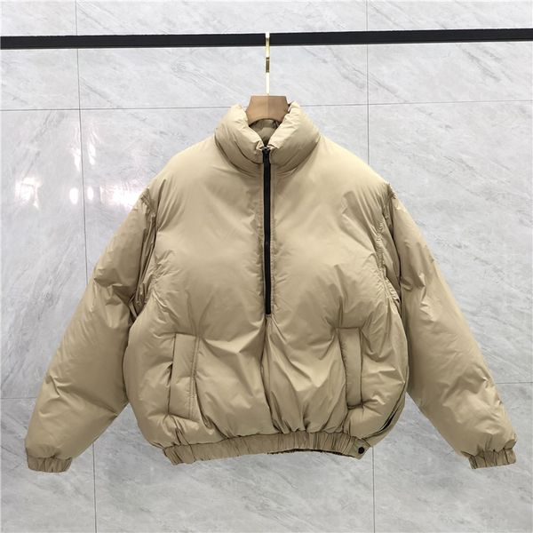 winter outdoor leisure sports down jacket windproof parka long leather collar hat half zip warm real wolf skin fashionable baseball jacket a, Black
winter outdoor leisure sports down jacket windproof parka long leather collar hat half zip warm real wolf skin fashionable baseball jacket a, Black
