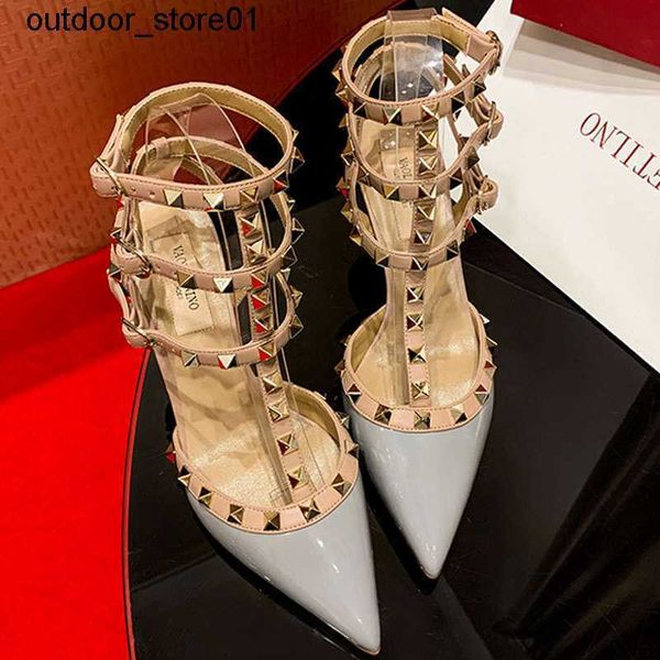 designer sandals luxury brand riveted pointed high heels shoes spring leather medium thin heel strap sandal valentinoe''valentinoi, Black
designer sandals luxury brand riveted pointed high heels shoes spring leather medium thin heel strap sandal valentinoe''valentinoi, Black