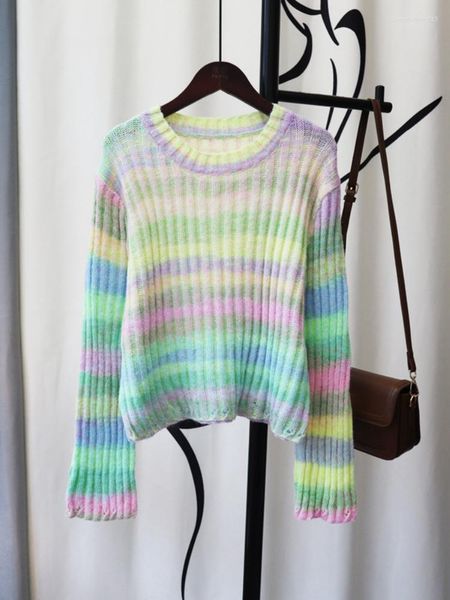 women's sweaters women's color striped pullover knitted female korean fashion loose o-neck 2022 autumn winter jumpers, White;black
women's sweaters women's color striped pullover knitted female korean fashion loose o-neck 2022 autumn winter jumpers, White;black