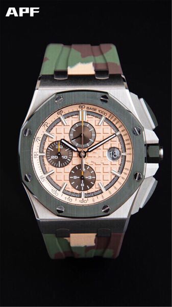 apf 26400-03 men's watch 3126 automatic mechanical chronograph movement orologio di lusso, Slivery;brown
apf 26400-03 men's watch 3126 automatic mechanical chronograph movement orologio di lusso, Slivery;brown