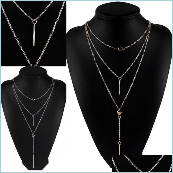 pendant necklaces mti storey crystal necklace women men chain jewelry fashion pendants plated gold siery personality trend modern st dhgpv, Silver
pendant necklaces mti storey crystal necklace women men chain jewelry fashion pendants plated gold siery personality trend modern st dhgpv, Silver