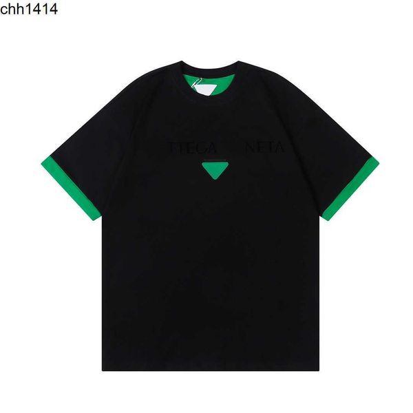 high version 22ss summer botvega veneta logo letter printing fake two short sleeve t-shirts for men and women lovers, White;black
high version 22ss summer botvega veneta logo letter printing fake two short sleeve t-shirts for men and women lovers, White;black