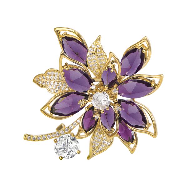 classic amethyst petals micro diamond zircon brooches for women luxury corsage pin suit clothing jewelry accessories3910316, Gray
classic amethyst petals micro diamond zircon brooches for women luxury corsage pin suit clothing jewelry accessories3910316, Gray