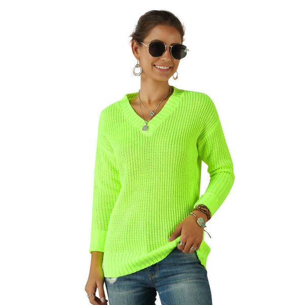 women's knits tees 2020 autumn winter women neon green pink sweaters elegant ladies pullovers knitted solid v neck long sleeve shirt c, White
women's knits tees 2020 autumn winter women neon green pink sweaters elegant ladies pullovers knitted solid v neck long sleeve shirt c, White