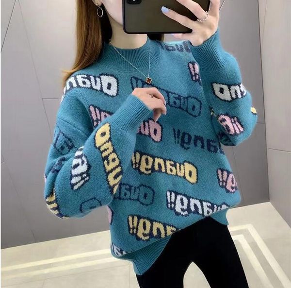 women's sweaters for puff dress o-neck clothes loose pullover bottoming shirts designer knitted women's clothing, White;black
women's sweaters for puff dress o-neck clothes loose pullover bottoming shirts designer knitted women's clothing, White;black