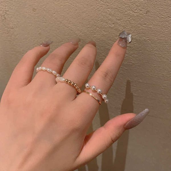 cluster rings 3 pcs pearl ring set for women elastic beaded adjustable folding wedding ring women copper jewelry wholesale l221011, Golden;silver
cluster rings 3 pcs pearl ring set for women elastic beaded adjustable folding wedding ring women copper jewelry wholesale l221011, Golden;silver