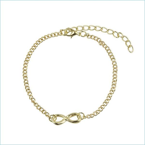 charm bracelets love number 8 alloy charm bracelets fashion auspicious infinite symbol chain bracelet elegant simple jewelry gi dhdji, Golden;silver
charm bracelets love number 8 alloy charm bracelets fashion auspicious infinite symbol chain bracelet elegant simple jewelry gi dhdji, Golden;silver