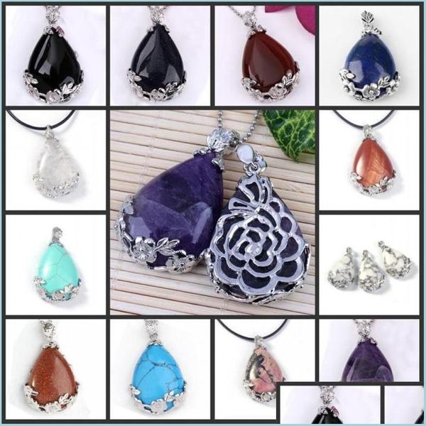 pendant necklaces stone accessories/ natural water drop crystal plum blossom female turquoise pendant necklace 566 z2 delivery 2022 dhxti, Silver
pendant necklaces stone accessories/ natural water drop crystal plum blossom female turquoise pendant necklace 566 z2 delivery 2022 dhxti, Silver