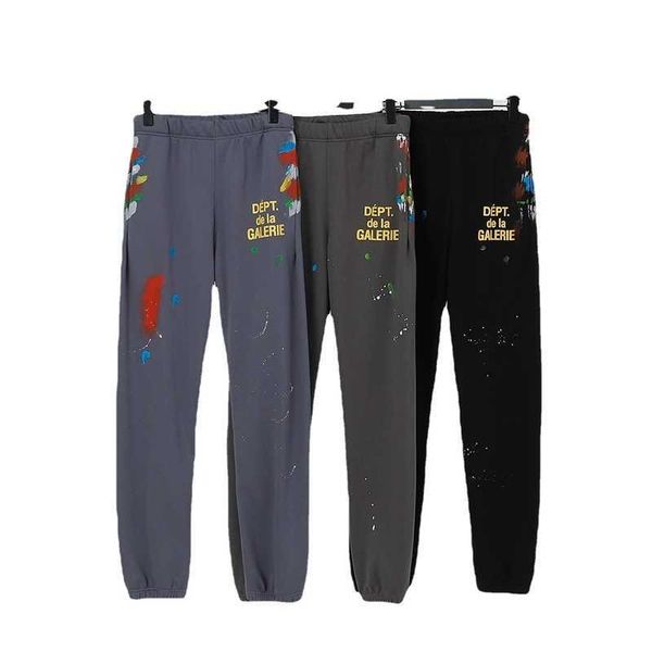 trendy designer galleryes pants tie dye speckled alphabet print men's women's lovers' loose versatile legging, Black
trendy designer galleryes pants tie dye speckled alphabet print men's women's lovers' loose versatile legging, Black