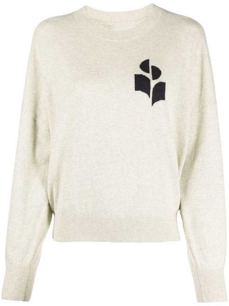 style new isabel marant women designer pullover sweater classic round neck wool cotton blended knit sweatshirt long sleeves hoodies, White;black
style new isabel marant women designer pullover sweater classic round neck wool cotton blended knit sweatshirt long sleeves hoodies, White;black