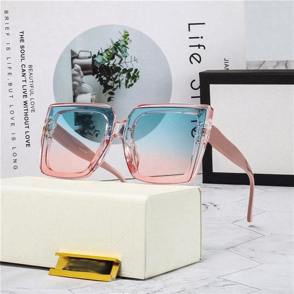women designer sunglasses modern stylish square frames transparent blue pink gradient simplicity highlights sweet temperament beach tra2914, White;black
women designer sunglasses modern stylish square frames transparent blue pink gradient simplicity highlights sweet temperament beach tra2914, White;black