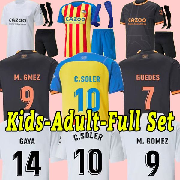 22 23 valencia soccer jerseys guedes gameiro camisetas de futbol rodrigo gaya m.gomez men kids kit football shirts 2022 2023 rivero c.soler, Black;yellow
22 23 valencia soccer jerseys guedes gameiro camisetas de futbol rodrigo gaya m.gomez men kids kit football shirts 2022 2023 rivero c.soler, Black;yellow