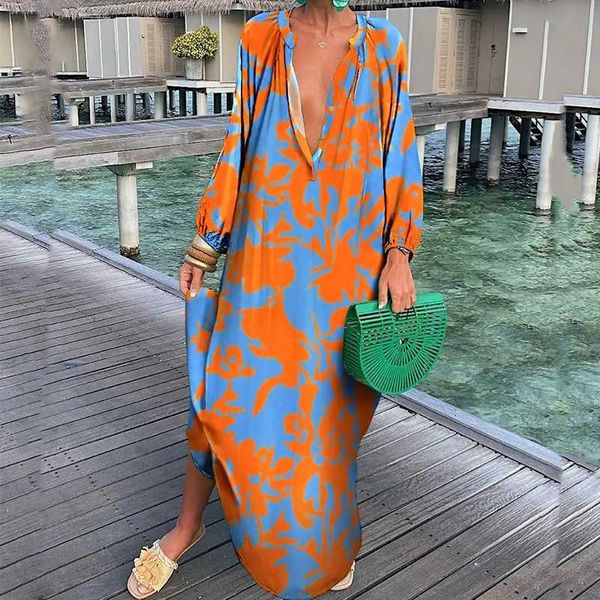 casual dresses women boho print loose beach elegant retro harajuku v-neck maxi dress long sleeve oversized t3h6, Black;gray
casual dresses women boho print loose beach elegant retro harajuku v-neck maxi dress long sleeve oversized t3h6, Black;gray