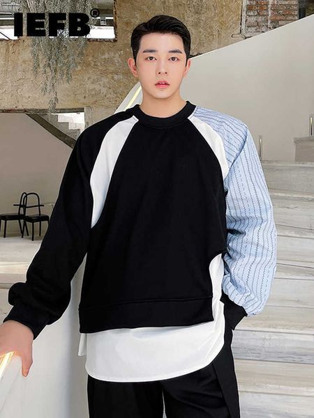 men's hoodies sweatshirts iefb korean fashion sweatshirt personalized color contrast pullover trendy 2022 new autumn round ne male 9a5, Black
men's hoodies sweatshirts iefb korean fashion sweatshirt personalized color contrast pullover trendy 2022 new autumn round ne male 9a5, Black