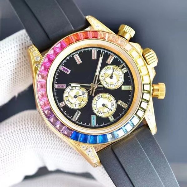 mens watch rainbow bezel fashion watches automatic mechanical 40mm rubber strap sapphire waterproof design montre de luxe, Slivery;brown
mens watch rainbow bezel fashion watches automatic mechanical 40mm rubber strap sapphire waterproof design montre de luxe, Slivery;brown