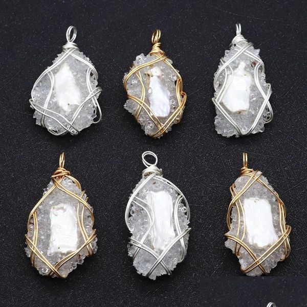 pendant necklaces pendant necklaces natural white crystal resin wrapped freshwater pearl irregar wrap sierstone for making diy jewel dhg9k, Silver
pendant necklaces pendant necklaces natural white crystal resin wrapped freshwater pearl irregar wrap sierstone for making diy jewel dhg9k, Silver