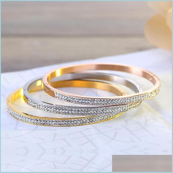 bangle famous brands bangle jewelry for women wedding party crystal stainless steel bangles gift christmas drop delivery 2022 bracele dh3qf, Black
bangle famous brands bangle jewelry for women wedding party crystal stainless steel bangles gift christmas drop delivery 2022 bracele dh3qf, Black